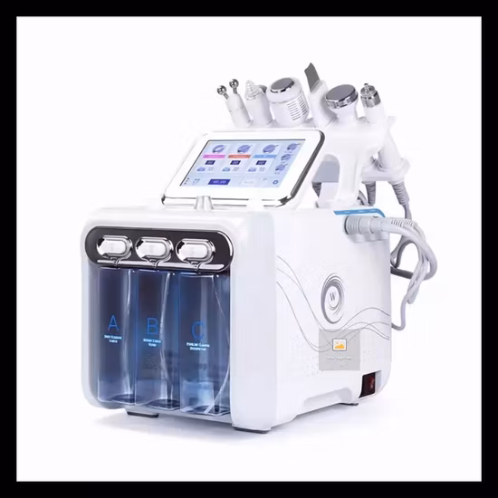 Equipamento multifuncional para salão de beleza Máquina de cuidados com a pele facial Hydra Oxygen